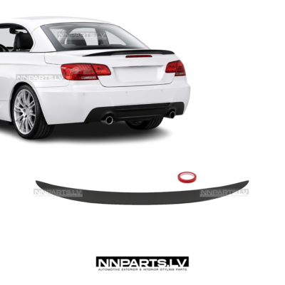BMW E93 Cabrio Performance bagāžnieka spoileris, melns, glancēts, tuning detaļas priekš 3sērijas uz auto