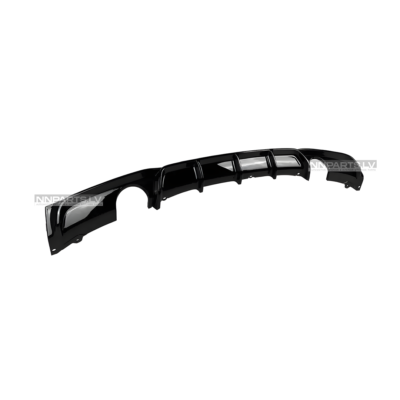 BMW F30 / F31 M Sport Performance aizmugurējā bampera diffuzors (335 / 340), melns, glancēts, tuning detaļas priekš 3sērijas pa vidu