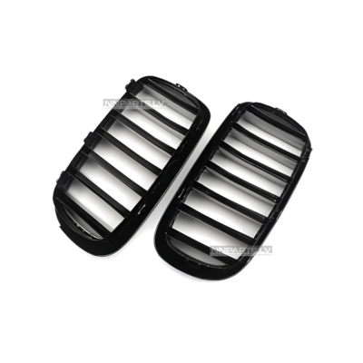 Single Slat kidney grille set for BMW F15 / F16, black gloss, tuning, styling, spare parts for x5, x6 from the inside