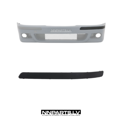 BMW E39 M Sport / M5 priekšējā bampera moldings, kreisā puse, melns, matēts, tuning, rezerves detaļas priekš 5sērijas