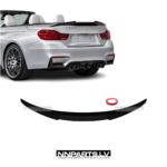 BMW F33 / F83 M4-Style bagāžnieka spoileris, melns, glancēts, tuning, styling detaļas priekš 4sērijas uz auto