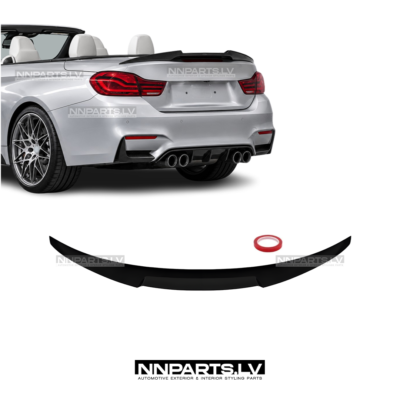 BMW F33 / F83 M4-Style bagāžnieka spoileris, melns, glancēts, tuning, styling detaļas priekš 4sērijas uz auto