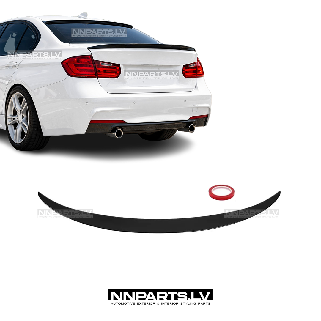 BMW F30 / F80 M3 Performance bagāžnieka spoileris BMW F30 / F80 M3 Performance bagāžnieka spoileris, melns, glancēts, tuning, styling, performance detaļas priekš 3sērijas uz auto