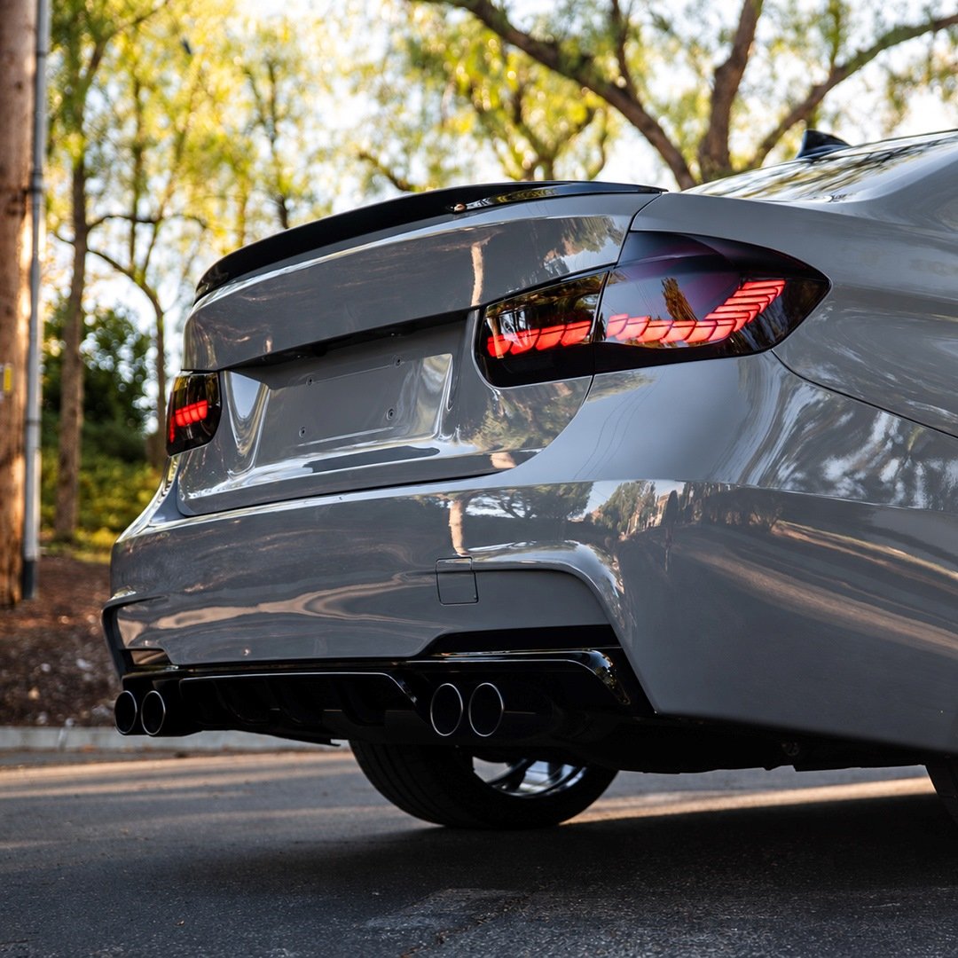 BMW F30 M Sport BMW F30 M Sport spoileris no sāna