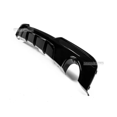 Performance Rear bumper diffuser for BMW F10 / F11 M Sport (535i/535d), black gloss tuning, spare, styling parts for 5series from the right side