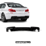 BMW F10 / F11 M Sport diffuzors (535i/535d), melns, glancēts, tuning, styling, performance detaļas priekš 5sērijas uz auto